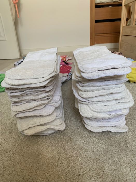 31 Fraldas reutilizáveis + absorventes + sacos