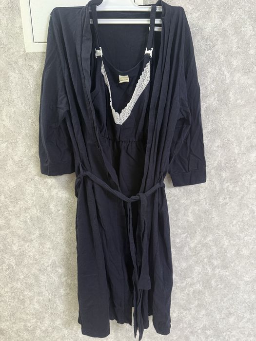 Комплект халат + сорочка у пологовий