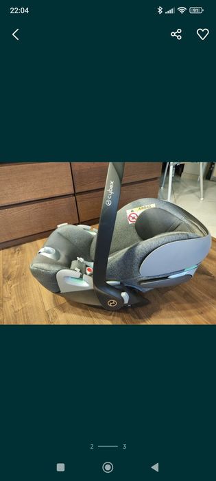 Cybex Cloud T Plus i-Size Mirage Grey – gwarancja 07.2026, super stan