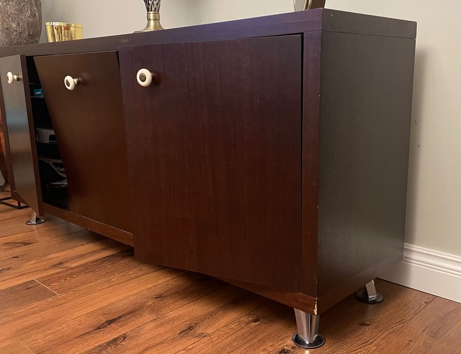 SZAFKA, KOMODA fornirowana dębem. PROMOCJA -50%