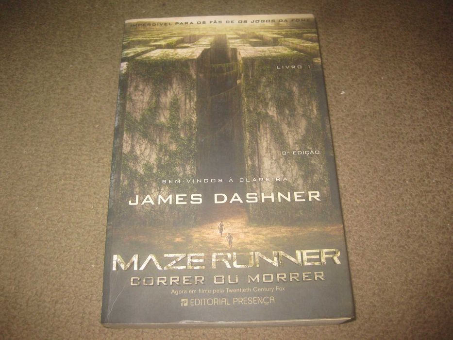 Livro "Maze Runner: Correr ou Morrer" de James Dashner