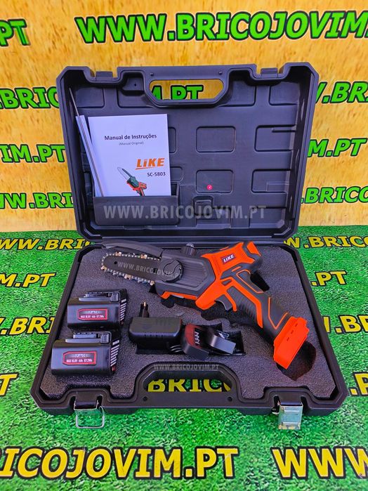 Serra Elétrica de Mão LIKE - 2 Baterias Lítio 4ah - Mala - NOVAS