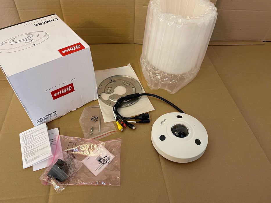 Kamera kopułkowa dome WANDALOODPORNA IP Fish Eye Dahua DH-IPC-EBW81230