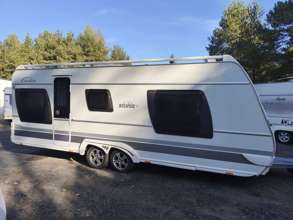 PRZYCZEPA Kempingowa Dethleffs 650 2010 rok 6,5m klima namiot