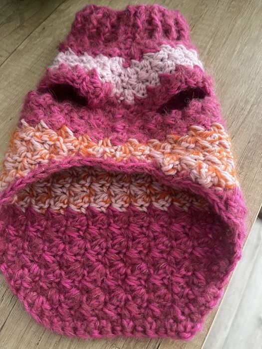 Sweterek dla psa xs alpaka moher merino handmade