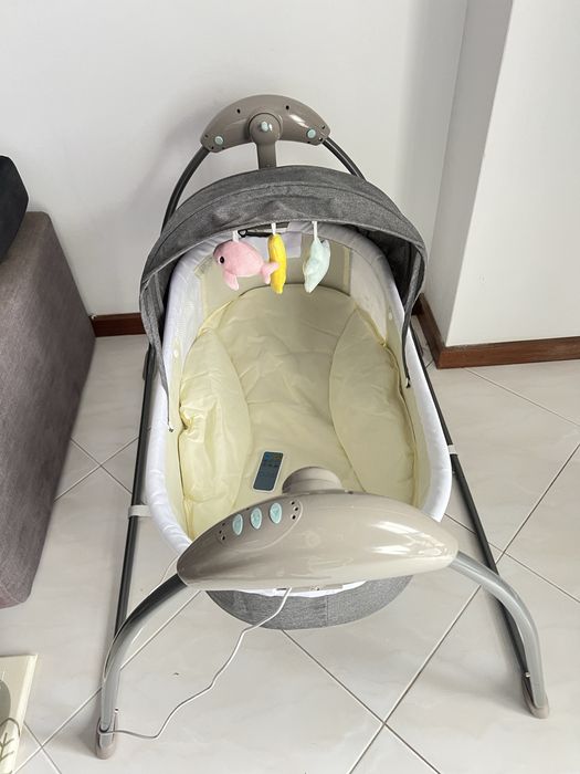 Berço balanço elétrico para bebe