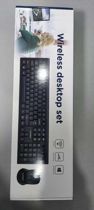 Бездротовий комплект (Клавіатура + мишка)  Gembird KBS-WM-03-UA