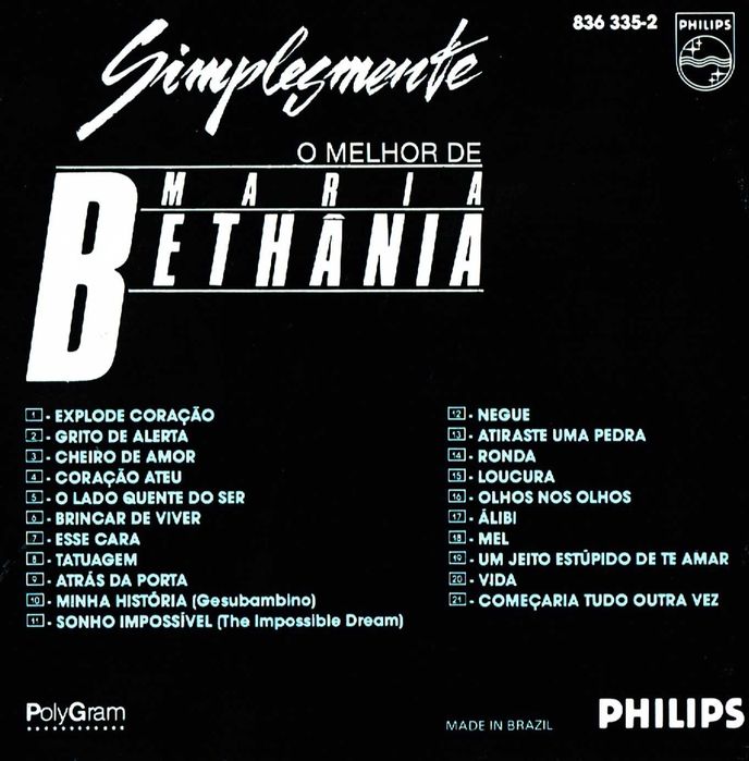 Maria Bethânia - Simplesmente O Melhor De Maria Bethânia - 2016
