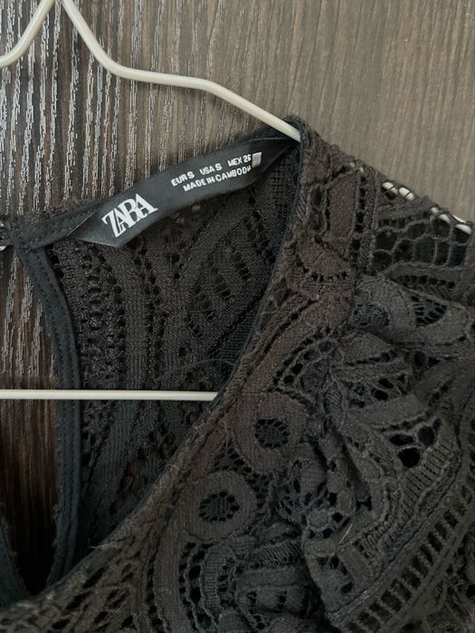 Zara мереживна блуза S