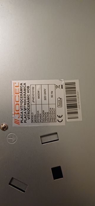Placa vitroceramica Jocel HBO JP4EV010162