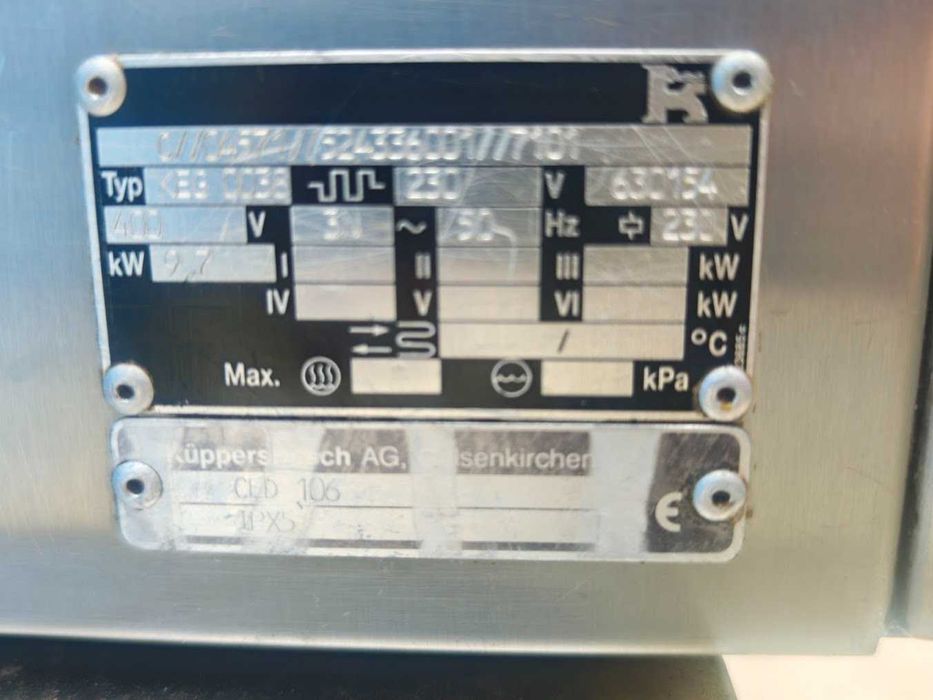 Piec konwekcyjno-parowy Kuppersbusch CED 106 6xGN 400V