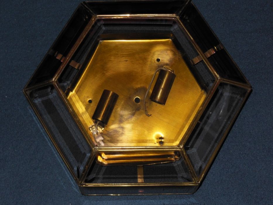 Candeeiro Hexagonal de vidro