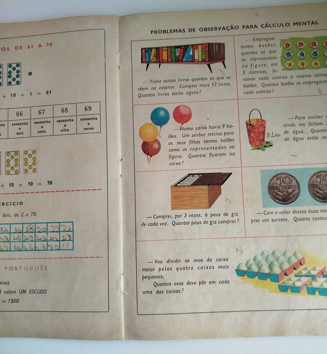 Livro Escolar Antigo - Anos 70