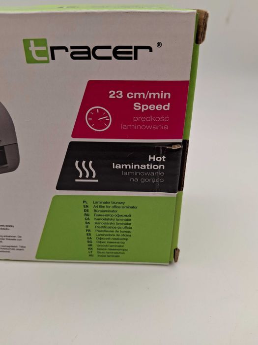 Laminator zgrzewarka laminarka na gorąco Tracer A4 TRL-5 WH Jak Nowy!