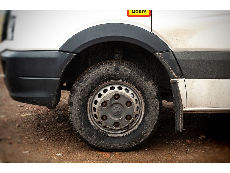 Volkswagen Crafter 2006-2016 рр. Накладки на арки широкі (4 шт, чорні)