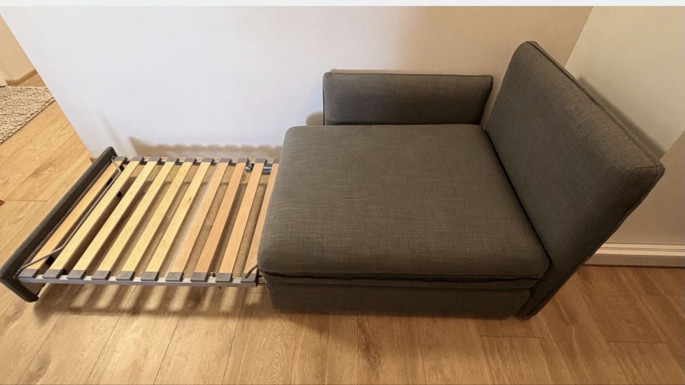 Tapczan łózko Ikea Vallentuna  sofa rozkładana jednoosobowa, wygodna