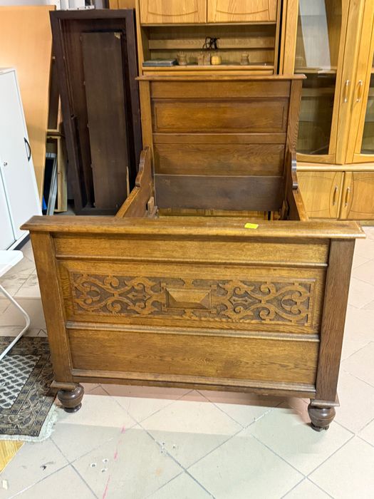 Stylowe mocne dębowe łóżko + stelaż z Holandii DOSTAWA DO DOMU