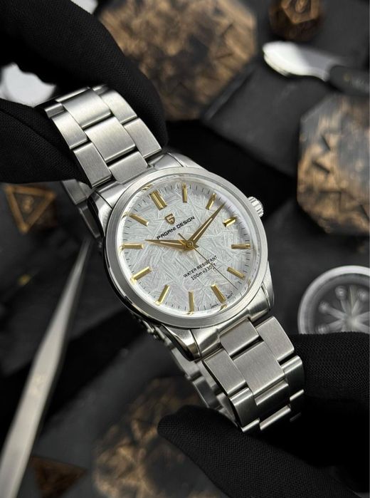 Годинник наручний | Pagani Design PD-1734 Silver-White водонепроникний