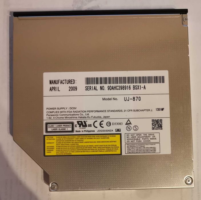 5 Gravadores DVD para portátil 3xSATA, 2xIDE64575344407171124