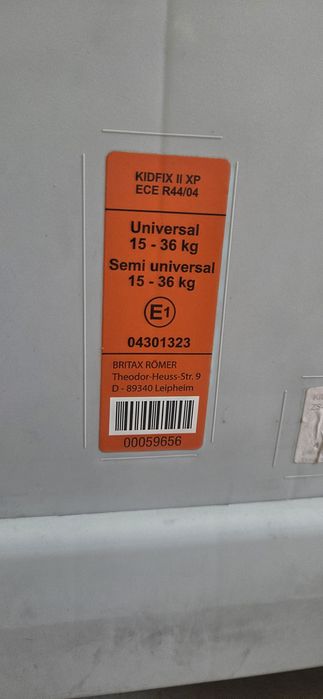Cadeira auto Britax Römer (Grupo 2/3).