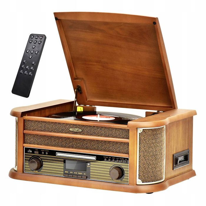 outlet reflexion hif2002dab gramofon retro bluetooth usb kasety dab+ fm mp3