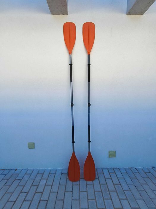 2 Pagaias Simétricas Reguláveis de Kayak 100 (2 partes)