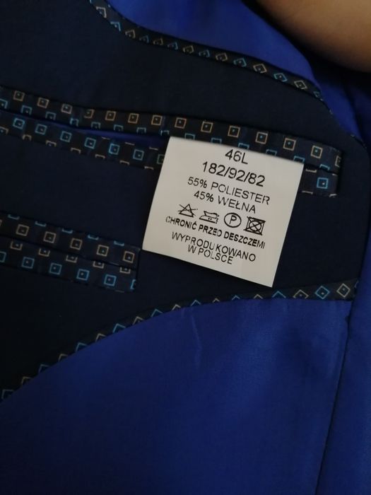 Garnitur męski granatowy