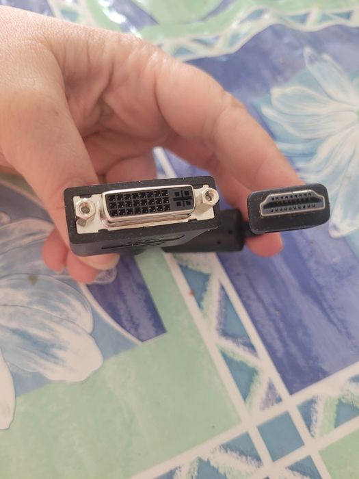 Adapter hdmi DVI Konwerter FullHD Monitor Projektor Multimedialny rzutnik