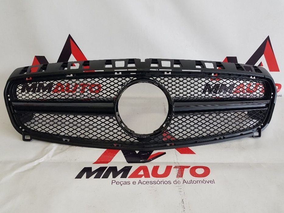 Grelha Frontal Mercedes A W176 look A45 Preto Brilho