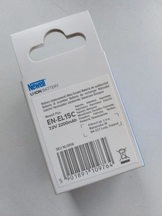 Батарея Newell Plus EN-EL15C для Nikon Z5,Z5II,Z6,Z6II,Z7,Z8. Нові. Га
