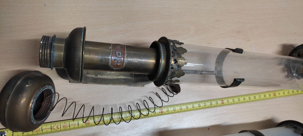 Stare kolekcjonerskie lampy wagonowe sygnowane