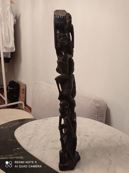 статуэтка чёрное дерево африканские дети