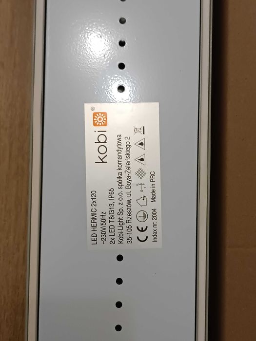 Oprawa oświetleniowa LED KOBI HERMETIC 2x120 + źródło światła