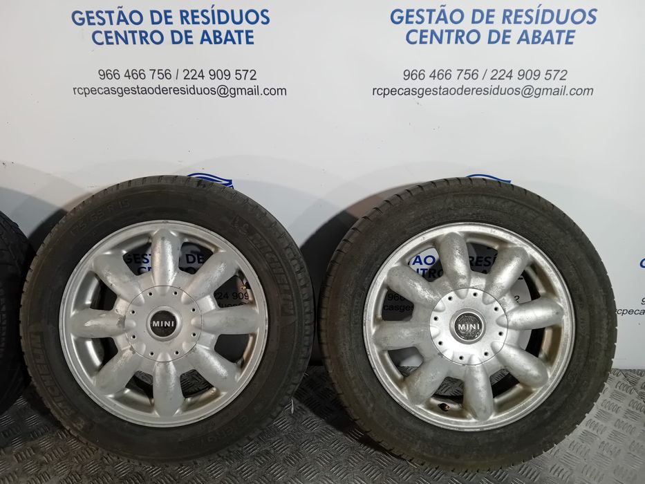Conjunto Jantes 15 Mini Cooper R50 R52 R53 175x65xR15 4x100 Original