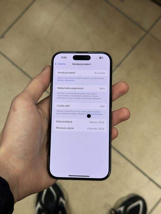 Iphone 15 Pro 95% 128gb esim.