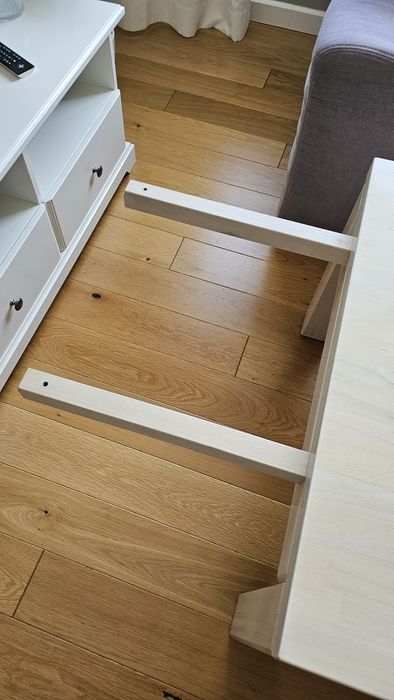 Stół drewniany rozkładany bukowy 120 x 80 i dostawki Edar Meble