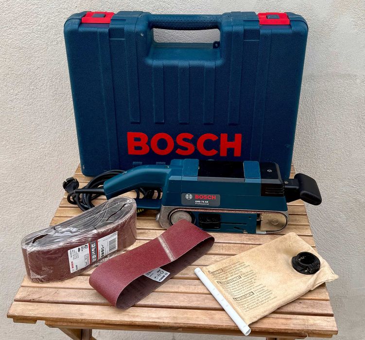 Lixadora de Cinta Bosch GBS 75 AE – 750W *Bosch belt sander*