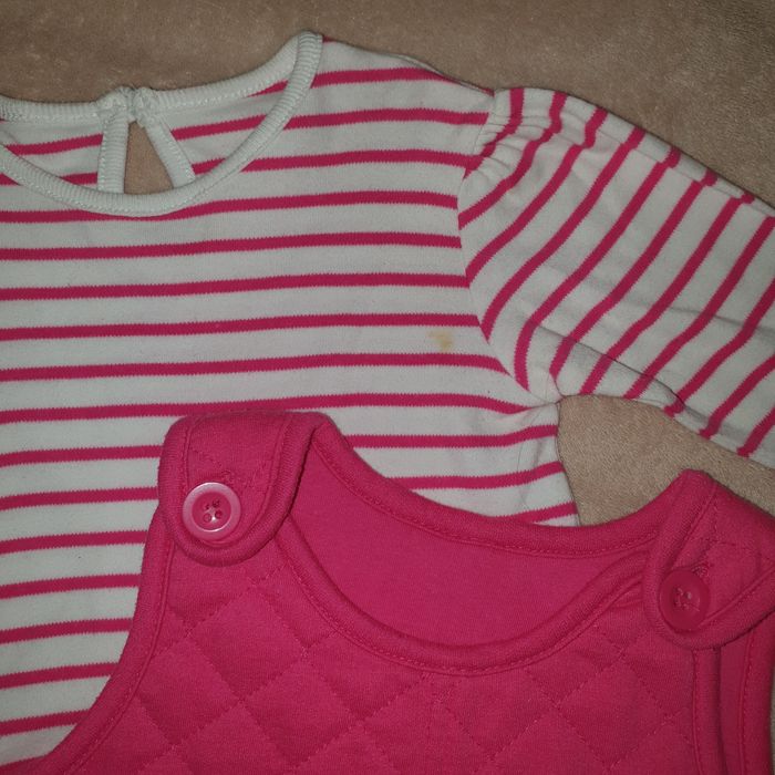 Тепленький стеганый сарафан с регланом George 9-12 месяцев