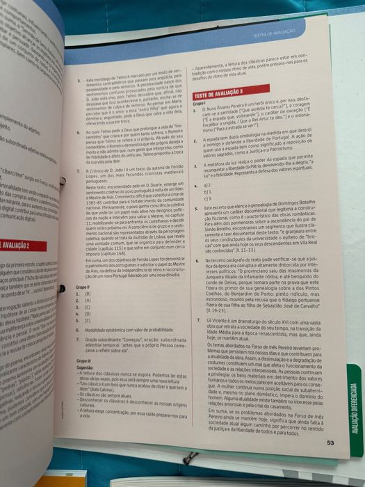 Dossier do professor de Português (Páginas) - 12° ano