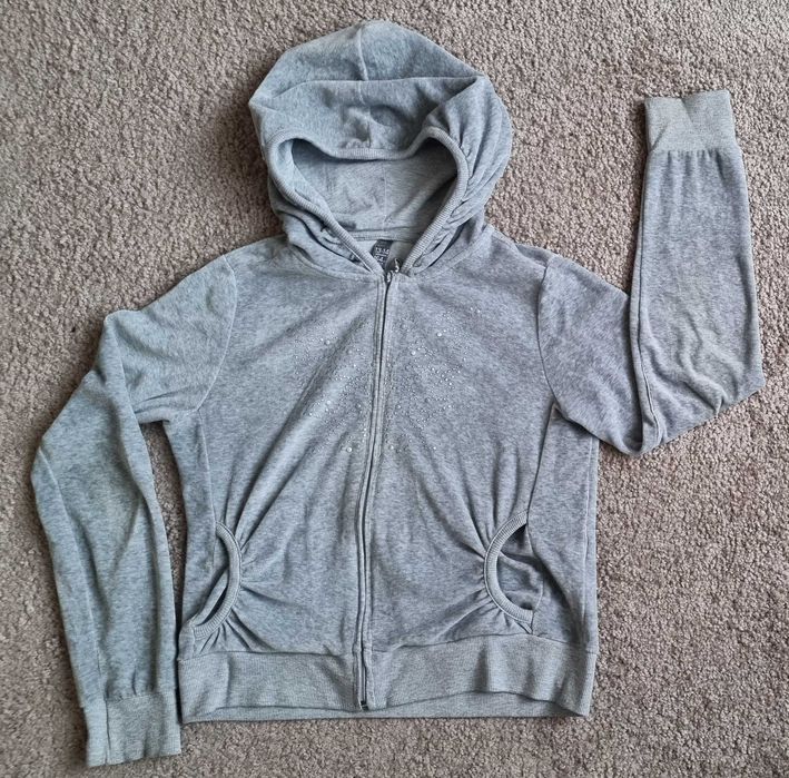 Szara bluza rozpinana dla dziewczynki Zara Kids, 13-14 lat 164cm