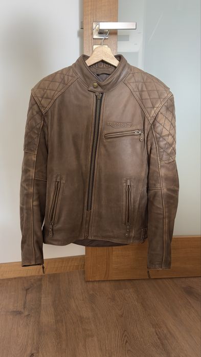 Casaco mota Triumph em pele