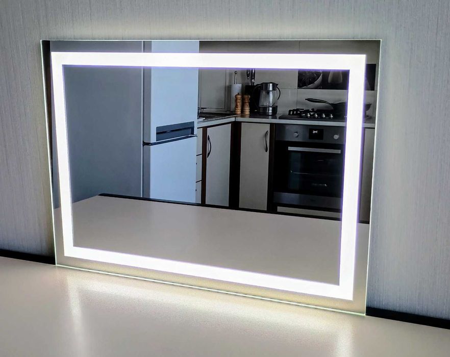Дзеркало з LED підсвіткою в ванну кімнату Зеркало с подсветкой в ванну