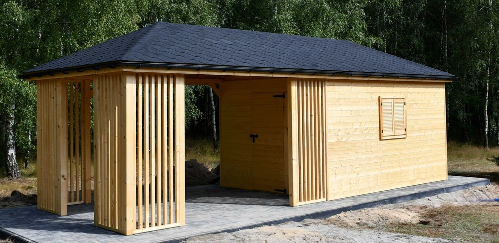 Domek ogrodowy 3m x 8m, domek letniskowy, domek narzędziowy, drewniany