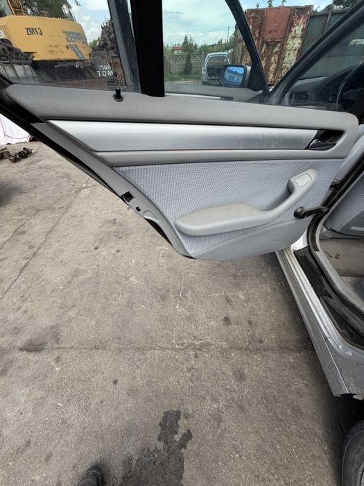 Fotele BMW E46 Sedan szare Boczki Tapicerka siedzenia komplet