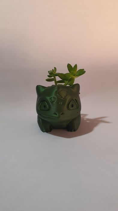 Vaso do bulbasaur verde escuro