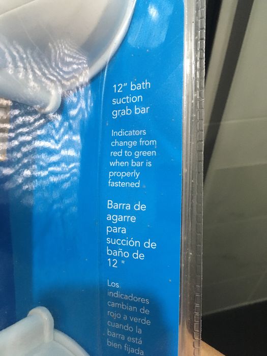 Barras de apoio para banho com ventosas