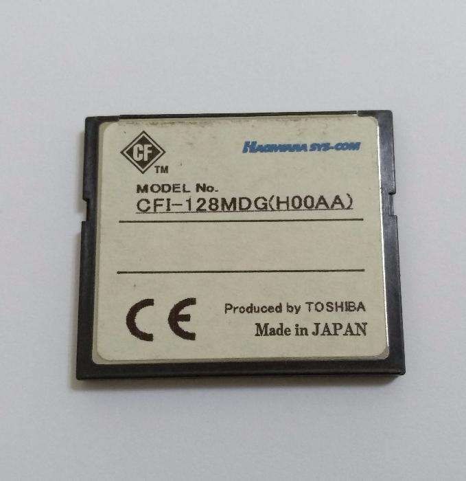 Cartão CF compact flash 128 MB compactflash Toshiba