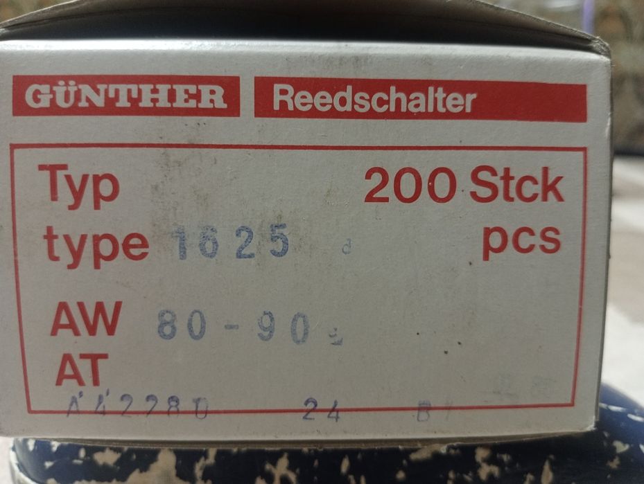 Interruptor Reed switch Gunther 1625 novos