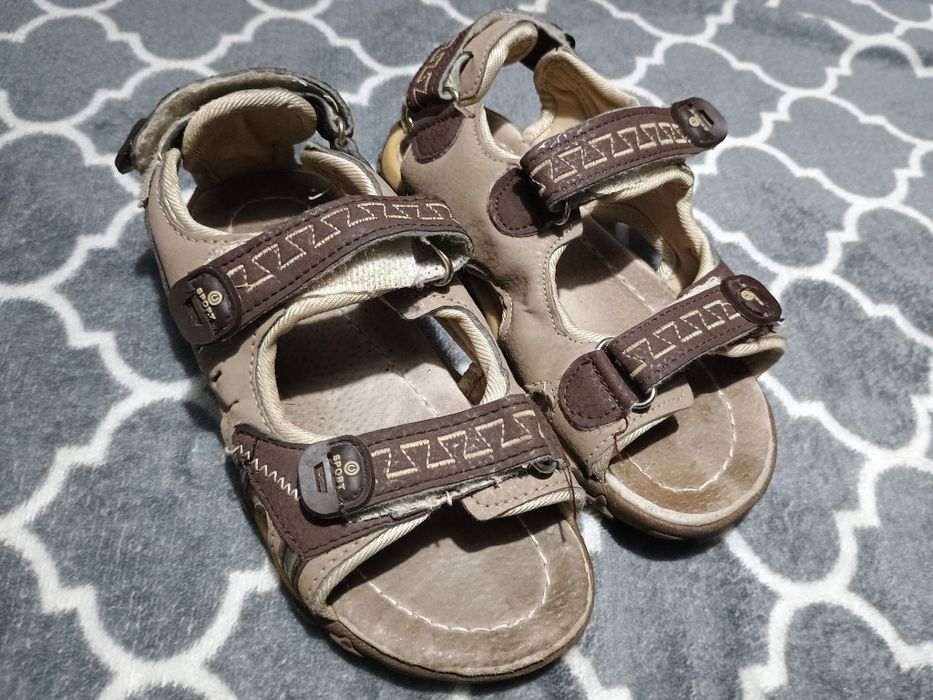 Brązowe beżowe buty sandały sandałki r. 29