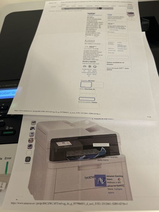 Impressora LASER CORES  Brother